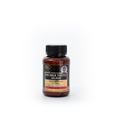 GO HEALTHY Milk Thistle 50000 60VegeCaps-Matakana Pharmacy